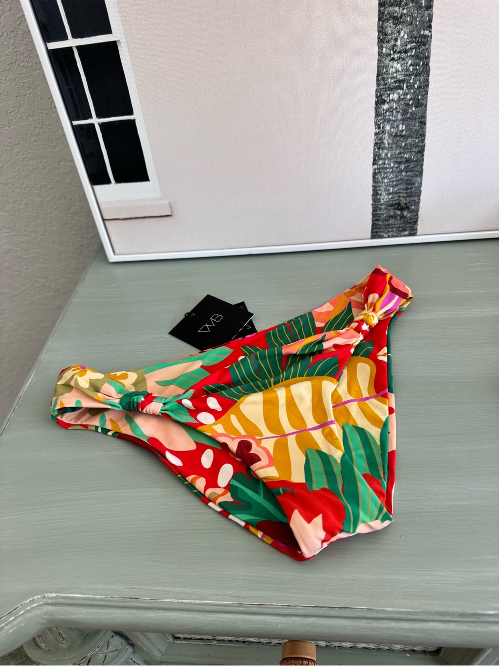 VYB Tropical Print Bikini Bottom - Multicolor size Small